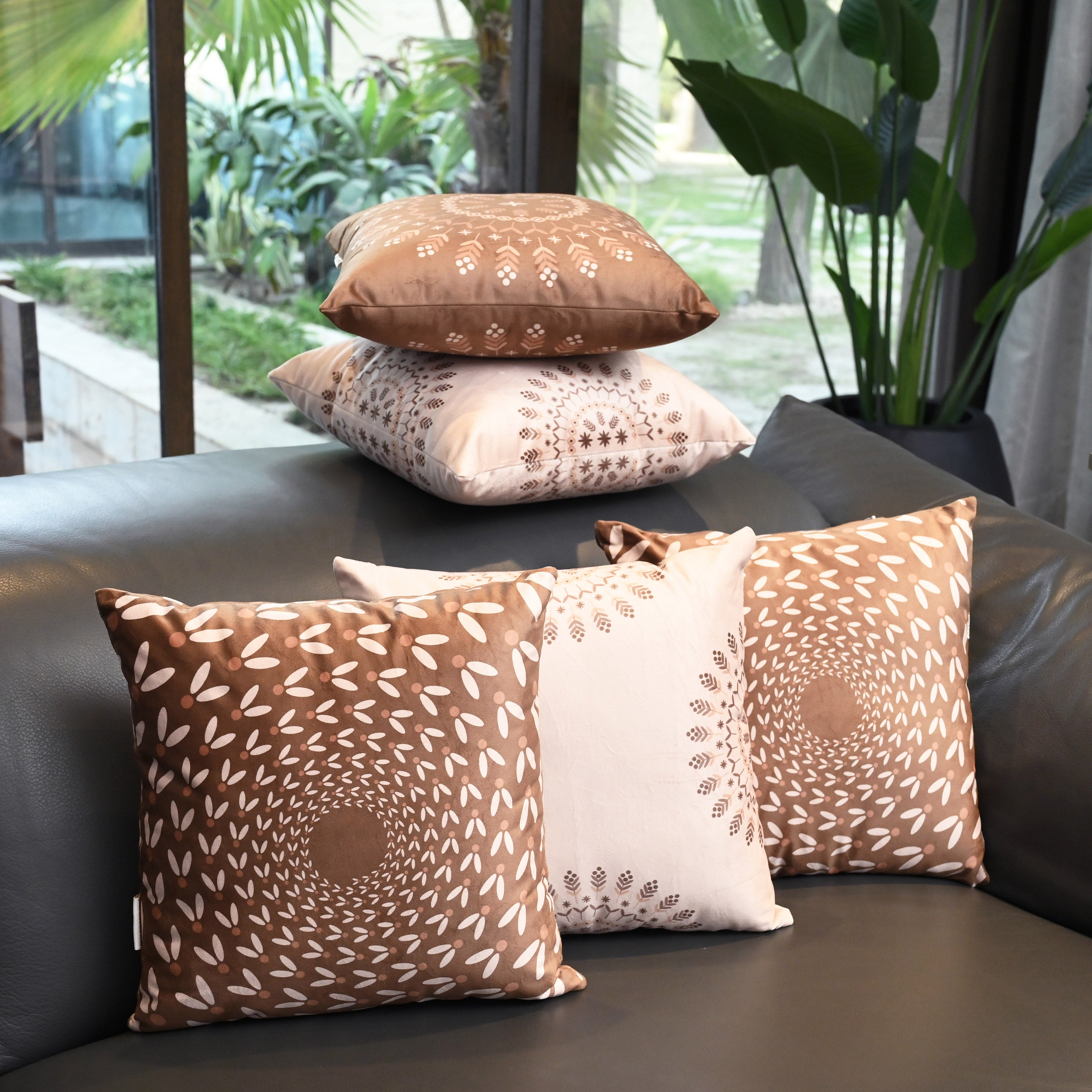 Clay Aura Cushion Set (Pack of 5)