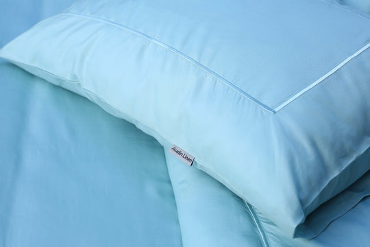 Blue Organikos Bamboo Sateen Bed in a Bag