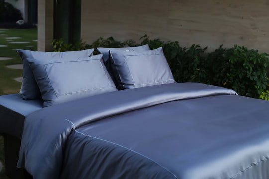 Grey Organikos Bamboo Duvet Cover Set