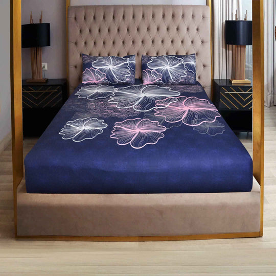 Rainy Blues Designer Collection Flat Sheet Set