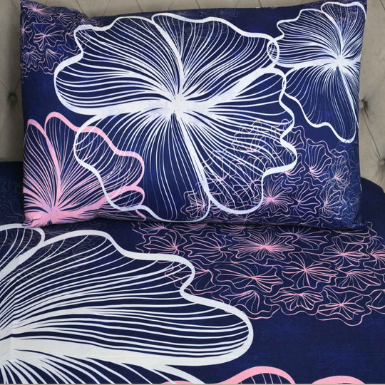 Rainy Blues Designer Collection Flat Sheet Set