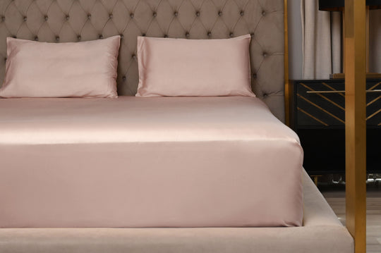 Organikos Blush Bamboo Sateen Sheet Set