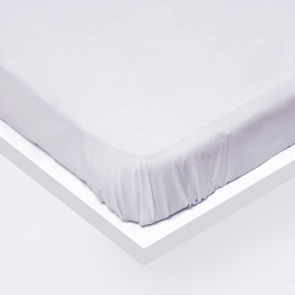 Poly-cotton White Sheet-Austin Linen