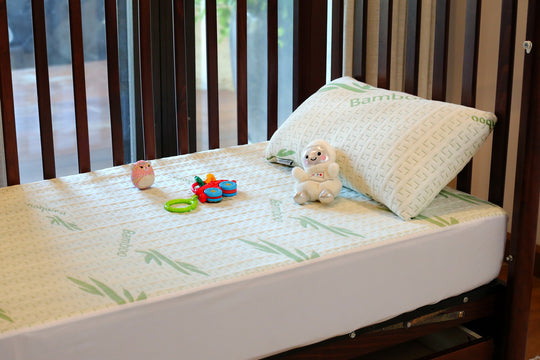 Bamboo Green Waterproof Crib Mattress Protector