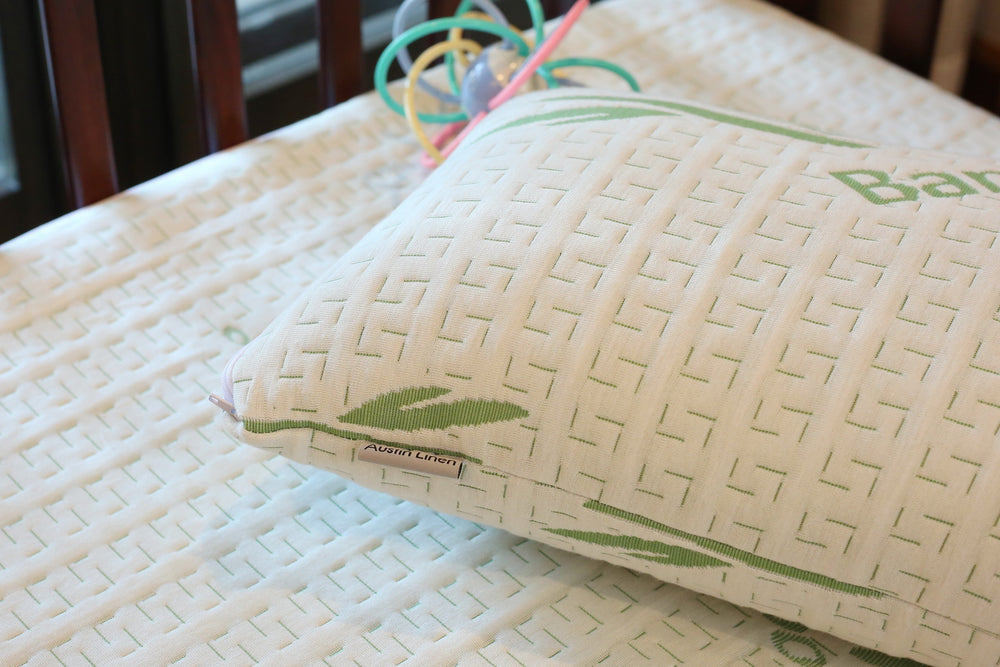 Bamboo Green Down Alternative Baby Filled Pillow