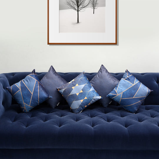 Athena Blue Cushion Set (Pack of 5)