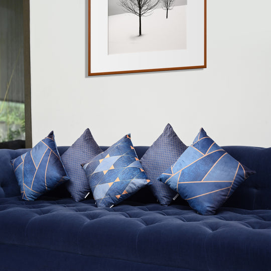 Athena Blue Cushion Set (Pack of 5)