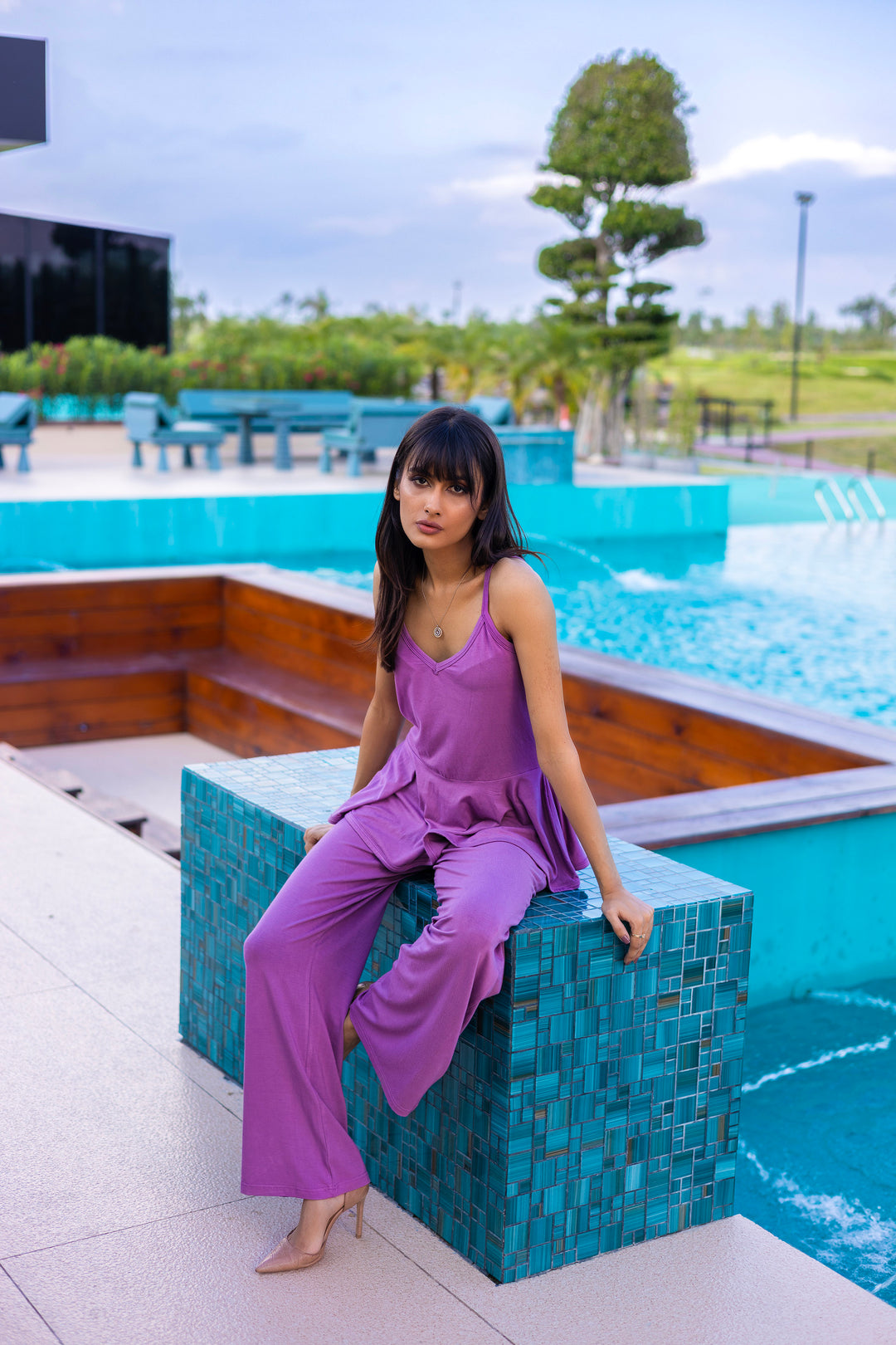 Aura Bamboo V-Neck Top