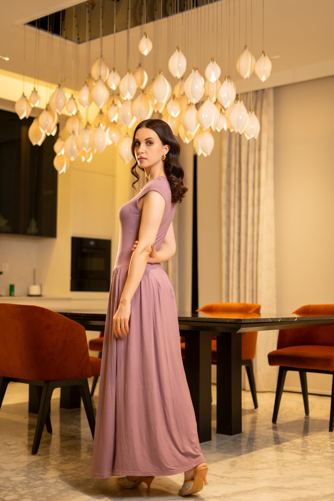 Rose Bamboo Maxi Dress