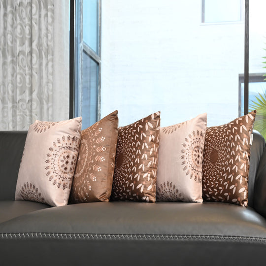Clay Aura Cushion Set (Pack of 5)