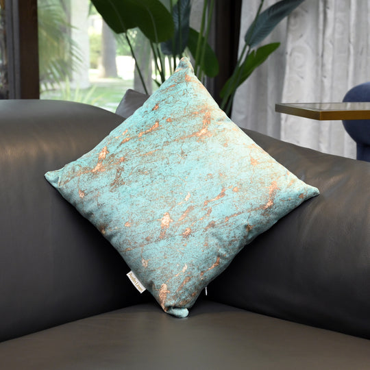 Azure Rust Filled Cushion