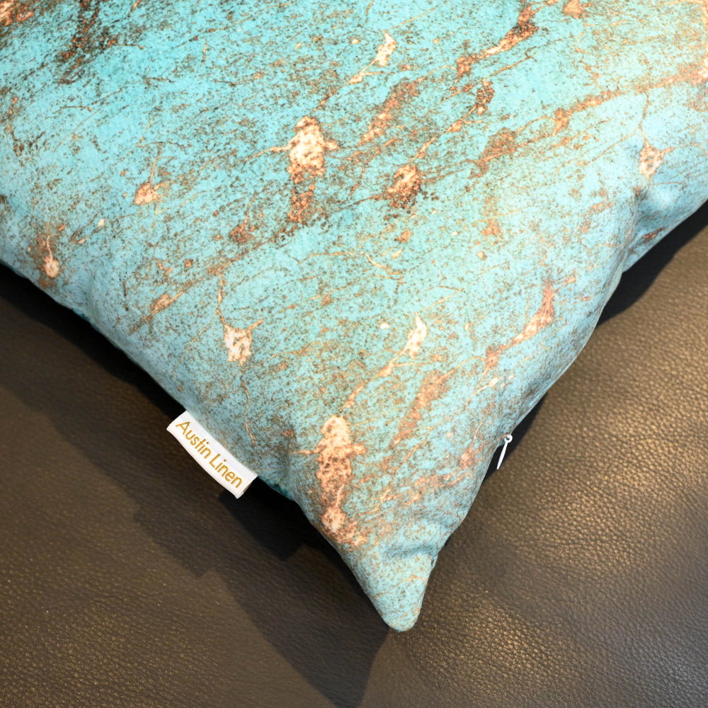 Azure Rust Filled Cushion