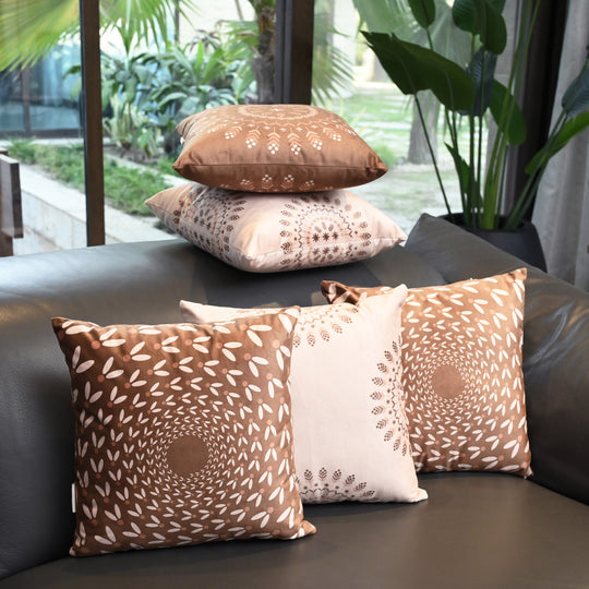 Clay Aura Cushion Set (Pack of 5)