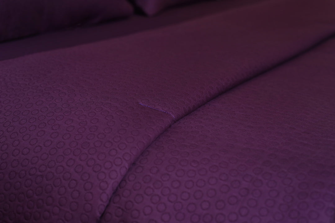 Purple Bleed Cotton Bedspread