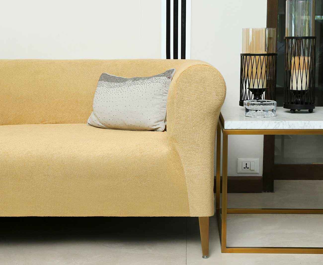 Luxury Terry Sofa Cover - Beige