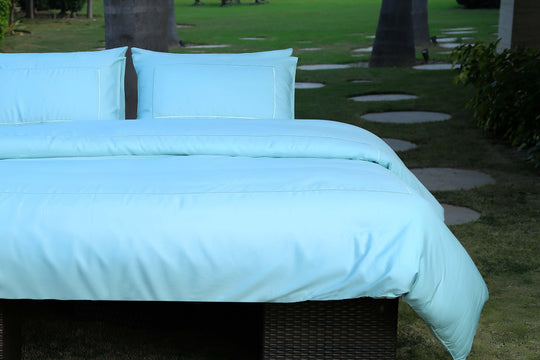 Arctic Blue Organikos Bamboo Duvet Cover Set