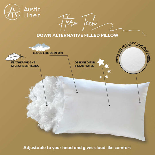Ftero Tech Down Alternative Filled Pillow USA