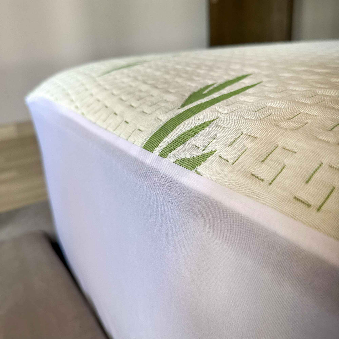 Bamboo Green Waterproof Mattress Cover - Austin Linen
