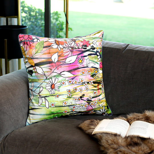 Daisy Bloom Veloudo Designer cushion