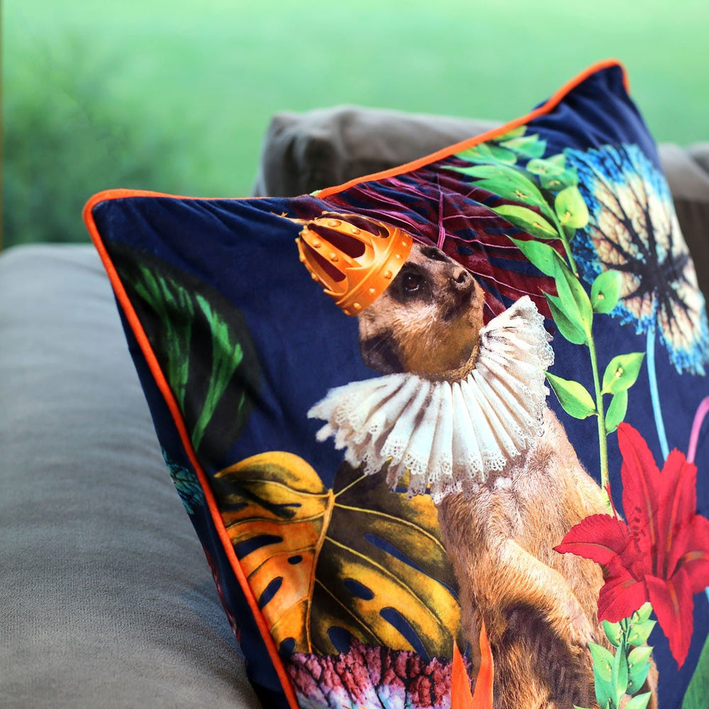 Meerkat Veloudo Designer Cushion