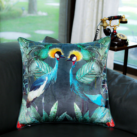 Peacock Veloudo Designer Cushion