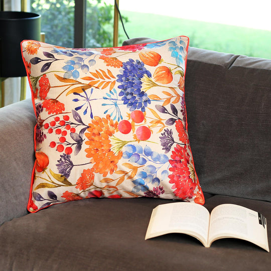 Pomegranate blossom Veloudo Designer Cushion