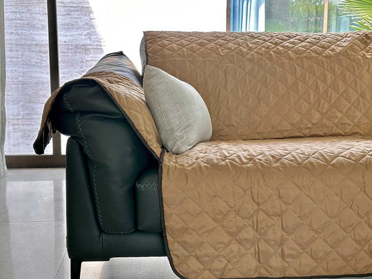 Reversible Quilted Couch Cover - Austin Linen