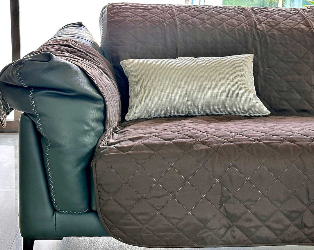 Reversible Quilted Couch Cover - Austin Linen