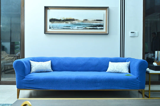 Luxe Bamblue Stretchable Sofa Cover